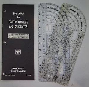 Vtg 1971 Traffic Institute Accident Investigators Templates + Instructions - Picture 1 of 4