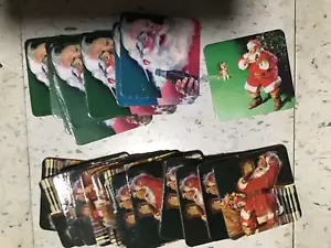 28 VINTAGE COCA COLA SANTA CLAUSE CHRISTMAS COASTER - Picture 1 of 2