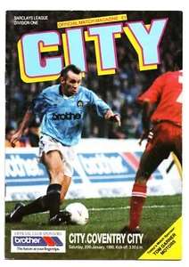 Manchester City v Coventry City 1989-1990 Division One 20.01.1990 - Bild 1 von 1