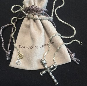 David Yurman Chain Cross Necklaces 