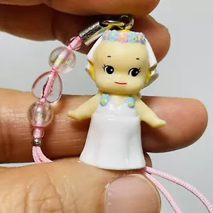 Roki Kewpie Cupid Girl Women Bride Figure Strap Cord Hangtag Japan White Dress - Photo 1/10