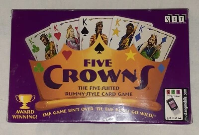 Карточная игра Five Crowns Five Suited Rummy Style 1996 запечатанная новая 116 карт - Изображение 1 из 2
