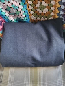 Vintage blau Kammgarn superfeiner T-Stoff 121 x 59 cm - Bild 1 von 5