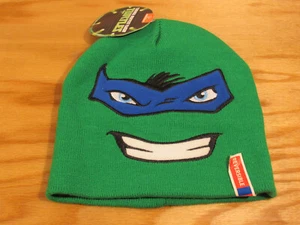 TMNT Teenage MUTANT Ninja TURTLES Boys NEW Beanie HAT Cap REVERSIBLE Leo Raph - Picture 1 of 6