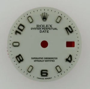 Original Lady Rolex Date 26mm 6916, 9617, 69174 White Arabic, Stick Dial 2T #J14 - Picture 1 of 7