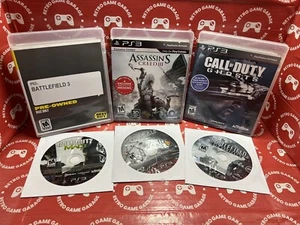 PS3 Game Lot 5 Games Call Of Duty Modern Warfare 3, Ghosts, AC3, BF3, Heavy Rain - Picture 1 of 1