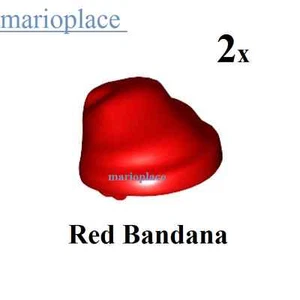2x LEGO Minifigura Rojo Pirata Bandanas Cabeza Envolvente Figura Cabeza Accesorios - NUEVO - Imagen 1 de 1