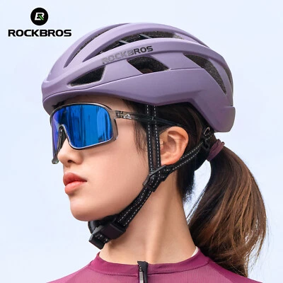 ROCKBROS Bike Helmet EPS Adjustable Quick Release Magnetic Buckle Size M/L - Image 1 of 4