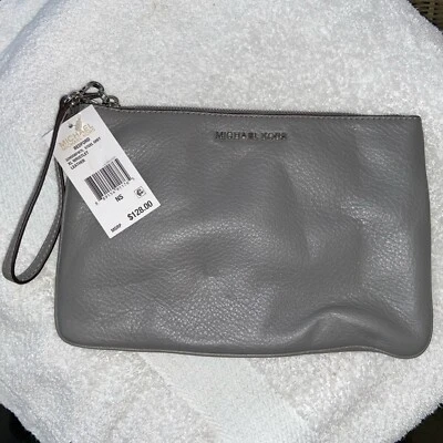 Bolso sin asas Michael Kors Bedford XL grande de cuero gris acero 32H5SBFW7L Foto 1 de 4