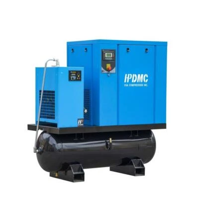 VSD VFD Rotary Screw Air Compressor + 80 Gal Tank and Dryer 230V 20 Hp 3 Phase - Image 1 of 4