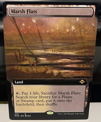 MTG Marsh Flats Modern Horizons 2 476 Regular Rare Borderless - Image 1 of 2