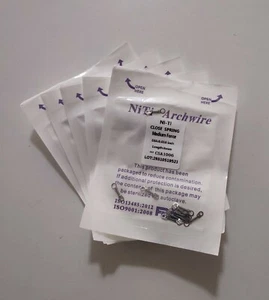 5 Packs Dental Orthodontic Niti Alloy Closed Coil Spring 010*6mm Medium Force - Picture 1 of 11
