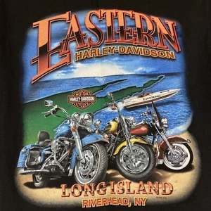 Camiseta negra Harley Davidson Riverhead Long Island NY Nueva York pequeña nueva con etiquetas para hombre nueva con etiquetas - Imagen 1 de 6