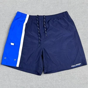 Vintage Polo Sport Ralph Lauren Swim Trunks Men's XL Blue Lined Drawstring - Imagen 1 de 14