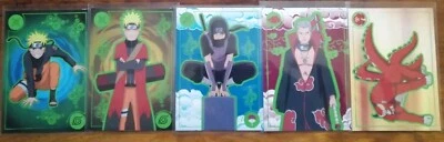 Naruto Hokage Panini Green Paralleles Vertes Lot x 7  - Photo 1/2