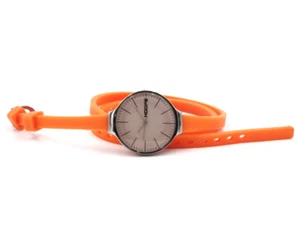 Hoops Reloj de Pulsera Naranja -25% Outlet Mujer New Correa Caucho - Imagen 1 de 3