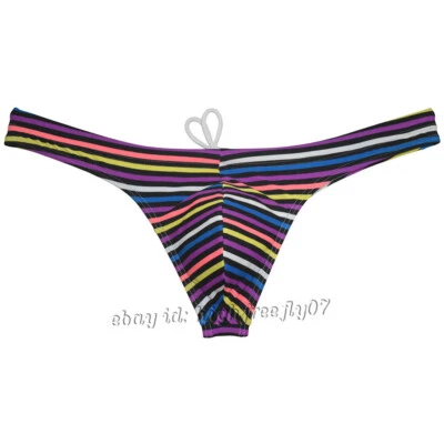 Para hombres Bikini Traje de baño Surf Playa Traje de baño Forro de seda helada Tanga de natación Sexy Bañador Foto 1 de 4