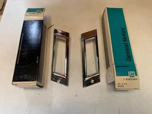 1968 Impala Caprice Biscayne Nos Rear Marker Bezel L/R 3921404 3921403 New - Picture 1 of 8