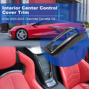 Interior Center Control Cover Trim for 20-25 Chevrolet Corvette C8 Carbon Fiber - Picture 1 of 6