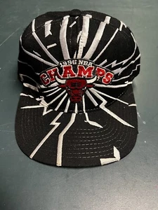 Sombrero a presión vintage 1996 Chicago Bulls Championship campeones de colisión - Imagen 1 de 9