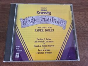 Crayola Magic Wardrobe CD-ROM 1998 Vintage Retro