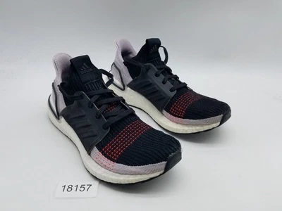 Adidas Ultraboost 19 Women's Size 7.5 Running Shoes Black Red Purple - Image 1 of 4