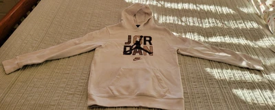 Nike Air Jordan Boy's Jumpman Hoodie Cream Brown Black Size XL Extra Large - Image 1 of 4