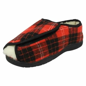 Ladies Spot On Warm Lined Wide Fit Slippers CT16007 - Picture 1 of 10