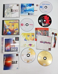 PS1 Tales of Destiny Musashiden Wild Arms 2 Japan Region Playstation CIB Lot 3 - Picture 1 of 7