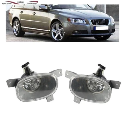 For Volvo S80 1999-2006 Left Right Front Bumper Fog Light Lamp Clear Lens Pair Foto 1 de 4