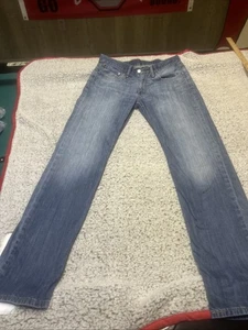 Levi 514 Medium Wash Straight Leg Denim Blue Jeans Men's Size 34x36 - Picture 1 of 13
