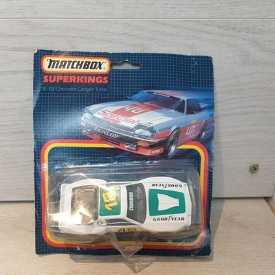 MATCHBOX SUPERKINGS SPECIALS K10 'CHEVROLET CAMARO TURBO #18' MIB/BOXED/CARDED - Image 1 of 4