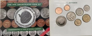 Australia 1991 25 years of Decimal Currency - Eight Coin Uncirculated Set - Picture 1 of 3