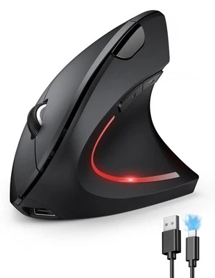 TECKNET Ergonomic Mouse, Rechargeable Vertical Ergo Mouse Wireless 800-4800 L... - Image 1 of 4