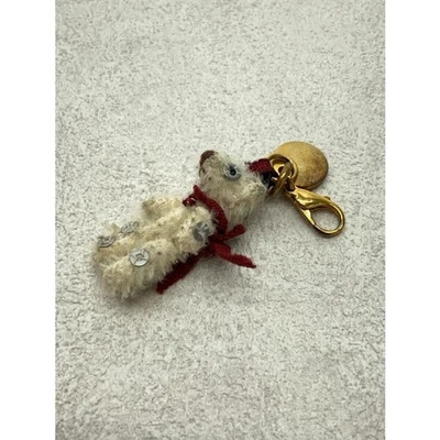 Authentic PRADA Key Ring Key Chain Bag Charm Strap Bear Ivory Color Collection - Image 1 of 4