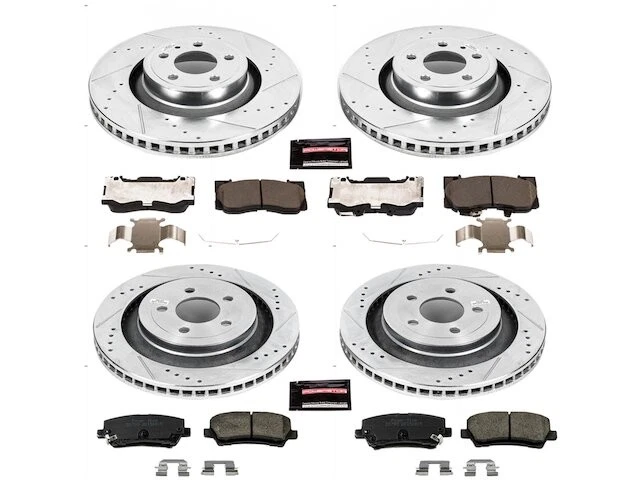 Kit de pastillas de freno delanteras y traseras y rotor para Ford Mustang 2015-2020 2016 VP741MW Foto 1 de 1