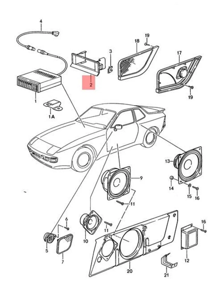 Original PORSCHE 944 Porsche Trim 94464550101 Foto 1 de 1