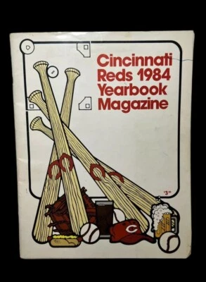 1984 Cincinnati Reds Yearbook Magazine W/ 59 Autographs Concepcion Parker Davis - Image 1 of 4