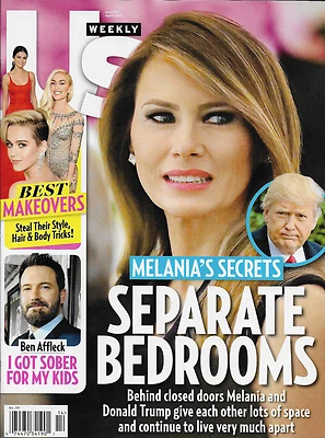 Us Weekly Magazine Melania and Donald Trump Best Star Makeovers Ben Affleck - Image 1 of 4