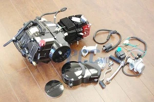 SEMI AUTO LIFAN 125cc Motor w/ CNC Dress Up Kit CARBURETOR for Dirt Bike EN20 - Picture 1 of 3