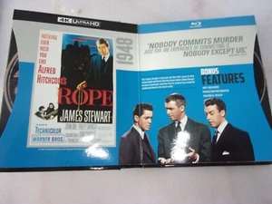 ROPE (ONLY) FROM ALFRED HITCHCOCK CLASSICS COLLECTION - 4K ULTRA HD & BLU-RAY - Imagen 1 de 3