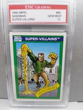 SANDMAN SPIDER-MAN'S SINISTER SIX! 1990  IMPEL EMC GRADED 10 IN NEW MOVIE!