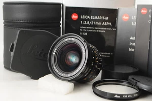 ☆277☆ TOP MINT in Box LEICA ELMARIT-M 21mm f2.8 ASPH. Black From JAPAN - Picture 1 of 17
