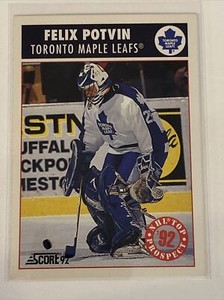Felix Potvin 1991-1992 Score Rookie Toronto Maple Leafs NHL Top Prospect