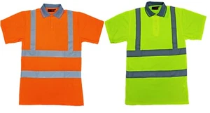 Hi Vis Viz Visibility Short Sleeve Safety Work T-Shirt Size S - 4XL - Picture 1 of 5