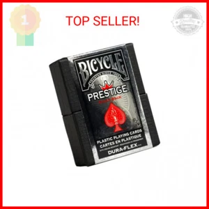 Bicycle Prestige Waterproof Plastic Playing Cards, Red & Blue (Colors May Vary) - Picture 1 of 2