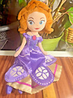 Disney Princess Sofia The First Plush Stuffed Toy Purple Dress Disney Store 15"