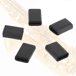 5pcs Black Rubber Sax Thumb Rest Saver Saxophone Finger Cushion Pad Protecto WYD - Picture 1 of 10