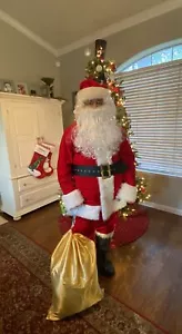 Men's Deluxe Santa Suit 11PC. Christmas Adult Santa Claus Costume - Picture 1 of 17