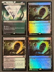 Wastewood Verge x4 Playset - Aetherdrift #374 Showcase #268 Foil MTG DFT - Picture 1 of 2